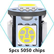 194 Automobil-LED-Glühlampen 6500K zwängen T10 SMD 5050 abbricht 5