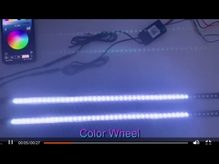 Universal ABS Auto Innenraum LED-Leuchten Wasserdicht 56cm Auto-Flash Strobe Licht Knight Rider Scanner Li