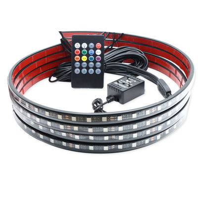 kaufen Bunter Sprachsteuerambiente-Auto-Scheinwerfer führte Streifen dekorativen Rf Rgb 5050 online manufacture