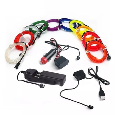 kaufen Rgb-Kaltlichtlinie dekoratives EL-Draht-Neonauto-Innenatmosphären-Lichter USBs DIY online manufacture