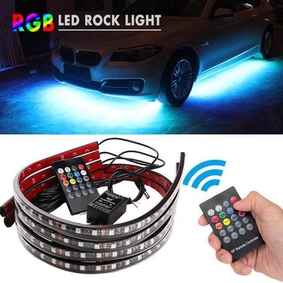 kaufen Automobil-LED-Innenräumlichkeiten Mehrfarbige Fernbedienung Flexible ABS 12V Auto-LED-Streifenlicht online manufacture