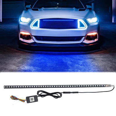 kaufen Universal ABS Auto Innenraum LED-Leuchten Wasserdicht 56cm Auto-Flash Strobe Licht Knight Rider Scanner Licht online manufacture