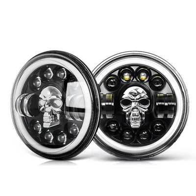 kaufen Scheinwerfer der Runden-7Inch des Motorrad-LED für Harley Royal Enfield 12000lm online manufacture