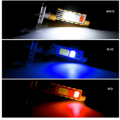 3 Farbe-PFEILER LED weißes blaues Rot Scheinwerfer-H4 H6 80W P15D BA20D