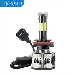 8 Automobil-LED Scheinwerfer 6000K 360 Canbus der Seiten-H1 H3 H4 H7 9005 9006