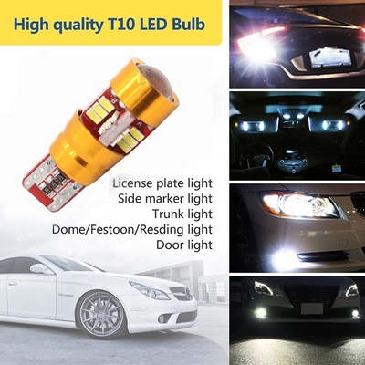 Glühlampen LED 12V Canbus T10 3014 Auto-27SMD für die LKW-Haube, die parkendes Reserve-Licht liest