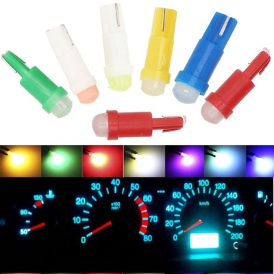 12v führte Anzeigelampen für Autos T5 PFEILER 1SMD 3D rote/grüne/gelbe/blaue/weiße LED