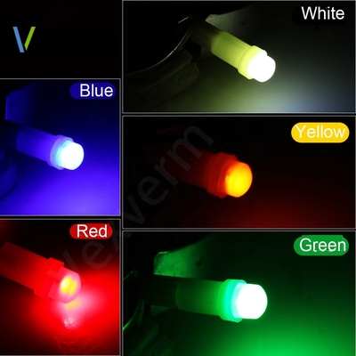 12v führte Anzeigelampen für Autos T5 PFEILER 1SMD 3D rote/grüne/gelbe/blaue/weiße LED