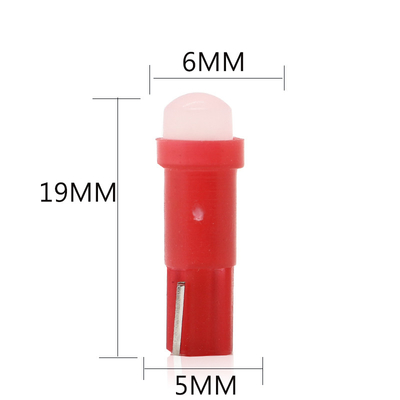 12v führte Anzeigelampen für Autos T5 PFEILER 1SMD 3D rote/grüne/gelbe/blaue/weiße LED