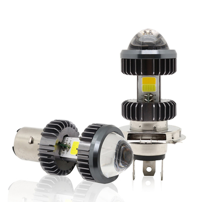 Motorrad geführte Doppelfarbe 20W Mini Fog Driving Lights Bulbs des Scheinwerfer-Birnen-Projektor-H4 BA20D