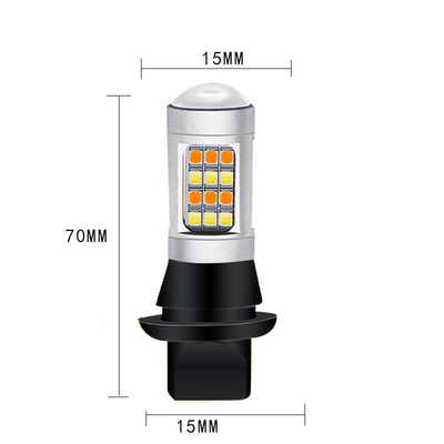 Geführter Blinker beleuchtet Farbe 7440 T20 CANBUS des Doppelt-2835 42SMD, um das stroboskopische zu verhindern