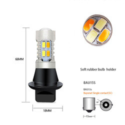 5630 20SMD führten Blinker-Birnen verdoppeln Farbe 7440 T20 BA15S 1156 BAU15S