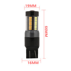 LED-Bremsblinker-Lichter 1157 Berg- und Talbahn 3157 7443 4014 weiße gelbe 12V der Doppelfarbe66smd