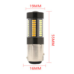 LED-Bremsblinker-Lichter 1157 Berg- und Talbahn 3157 7443 4014 weiße gelbe 12V der Doppelfarbe66smd