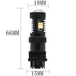 Doppelfarbweiße gelbe 12V Talbahn-LED Bremsblinker-Lichter 1157 3157 7443 3030 16SMD