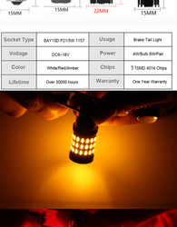 Blinker-Lichter 6000K Selbstuniversal-LED Bremsfür Auto 7.5W 12V