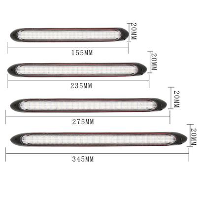 2 des Farbaufeinander folgendes flexibles Auto-Scheinwerfer-LED Tageslaufen des Röhrenstreifen-DRL