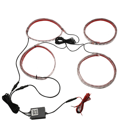 Drahtloser blauer RGB 12v führte helle Streifen-Automobilneonröhre-Lichter für Autos 6W