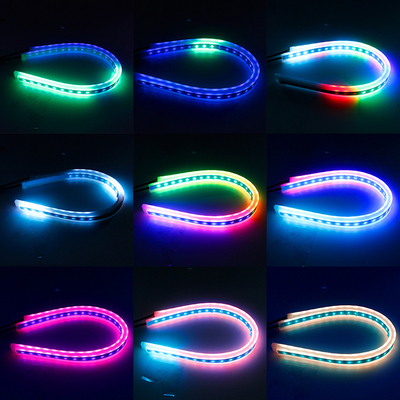 Wasserdichte Neontalbahnselbsttagespositionslampen RGB-APP-Steuerung DRL 12 Volt