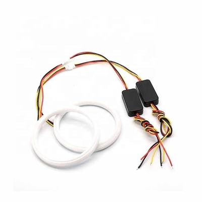 4014 Positionslampe-Doppelfarbe führte der LED-Auto-Umgebungslicht-60mm DRL Angel Eyes Kit