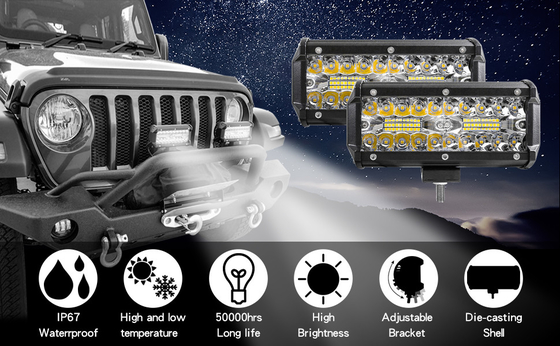 Hohe Leistung 200W LED-Fahrleuchten IP68 Wasserdicht Aluminiumlegierung Material