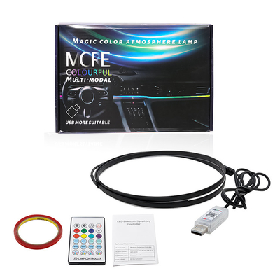 DC5V-12V RGB LED Auto Innenarchitektur Atmosphäre Licht Akryl APP Steuerung Versteckter Stil