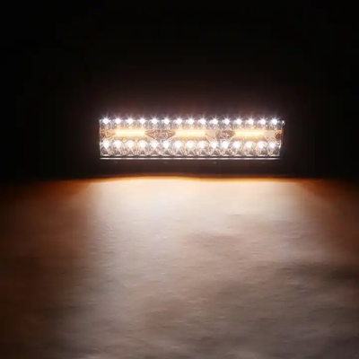 9 Zoll 180 Watt Doppelreihe LED-Leuchttaste Weiß / Bernstein Für Geländewagen