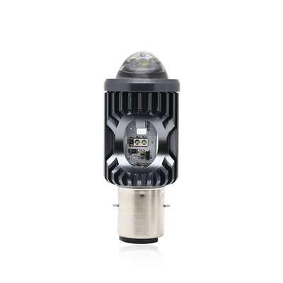 Mini Fahrlicht DRL Motorrad LED Scheinwerfer Glühbirne H4 H6 BA20D P15D Auto Auto Fisheye Projektor Objektiv Doppelfarbe