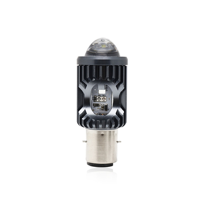 Mini Fahrlicht DRL Motorrad LED Scheinwerfer Glühbirne H4 H6 BA20D P15D Auto Auto Fisheye Projektor Objektiv Doppelfarbe