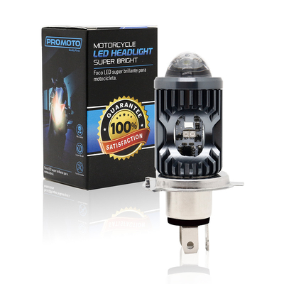 Mini Fahrlicht DRL Motorrad LED Scheinwerfer Glühbirne H4 H6 BA20D P15D Auto Auto Fisheye Projektor Objektiv Doppelfarbe