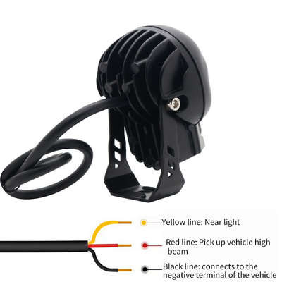 3 Zoll 40w Motorrad Schädel Scheinwerfer Außenlicht LED Mini Fahrlicht Doppelfarbe