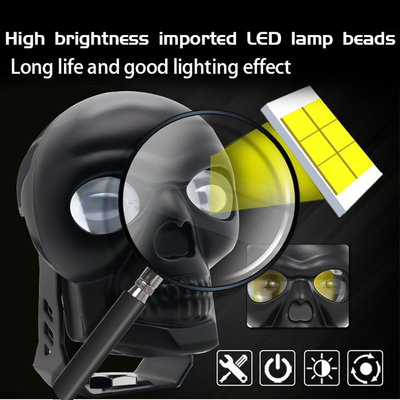 3 Zoll 40w Motorrad Schädel Scheinwerfer Außenlicht LED Mini Fahrlicht Doppelfarbe