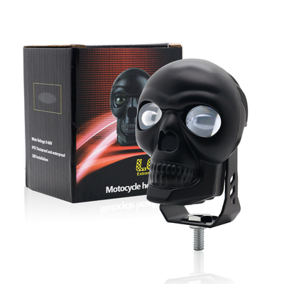 3 Zoll 40w Motorrad Schädel Scheinwerfer Außenlicht LED Mini Fahrlicht Doppelfarbe