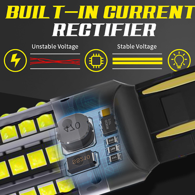 Weiße Aluminiumlegierung LED-Schaltsignale 1156 1157 T20 3030 44SMD Rückwärtslicht 12V 24V