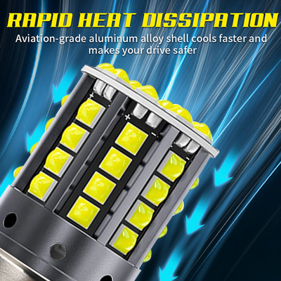 Weiße Aluminiumlegierung LED-Schaltsignale 1156 1157 T20 3030 44SMD Rückwärtslicht 12V 24V