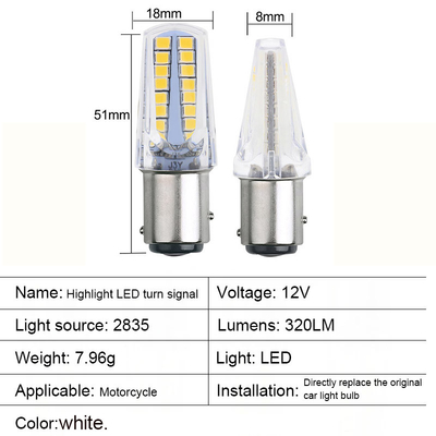 1157 32SMD Amber LED Bremsschaltsignal Leuchten LED Glühbirne Autoschwanz Stopp Schaltsignal Zurückfahren für Motorrad
