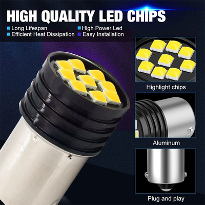 1157 BAY15D LED P21/5W 1156 BA15S P21W LED-Glühlampen 9 SMD 3030 R5W R10W Fahrzeug-Rückwärtslicht Bremsschwanzlampe