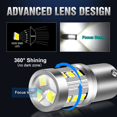 Universelle weiße LED-Auto-Bildwerfer1156 1157 3030 15SMD LED-Glühlampe Weiß gelb Canbus Kennzeichen Innenbereich Led