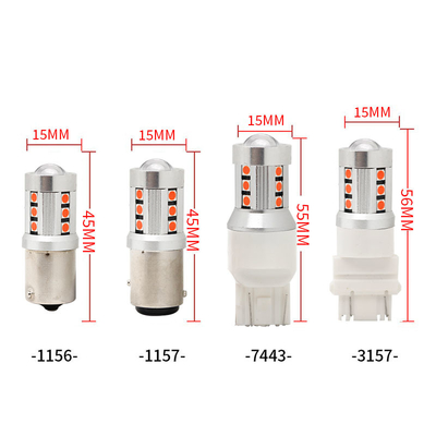 Universelle weiße LED-Auto-Bildwerfer1156 1157 3030 15SMD LED-Glühlampe Weiß gelb Canbus Kennzeichen Innenbereich Led