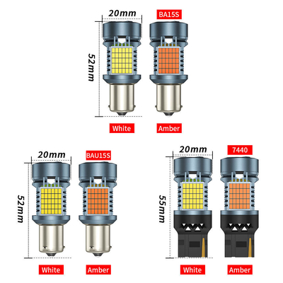LED-Glühlampe mit Canbus 2016 120SMD T20 1156 1157 3156 3157 LED-Schaltsignal Bremsleuchten mit Lüfter-Autolampe