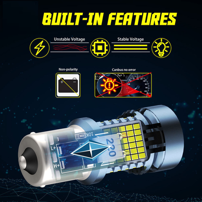 LED-Glühlampe mit Canbus 2016 120SMD T20 1156 1157 3156 3157 LED-Schaltsignal Bremsleuchten mit Lüfter-Autolampe