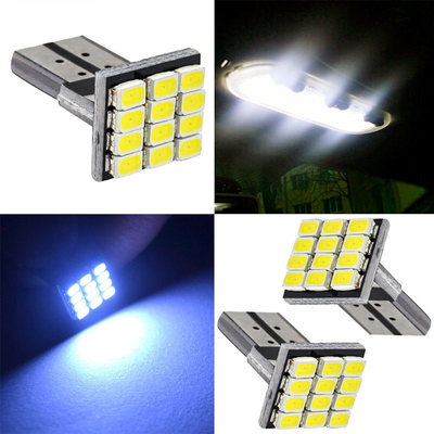 Leistung 9W LED-Glühlampen wasserdicht IP67 360 Grad Automobillicht 12v T10 12SMD 1206 3020 Leseleuchte Kennzeichen