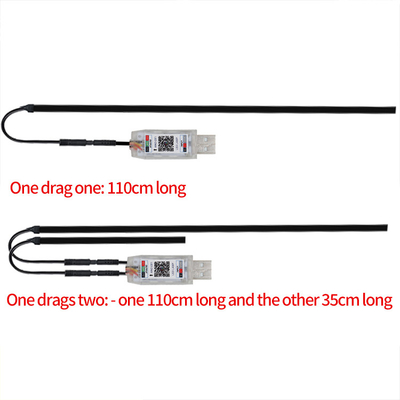 5V PVC-USB-LED-Streifenleuchten 110cm mit APP-Fernbedienung Mehrfachbeleuchtung für die Innenatmosphäre