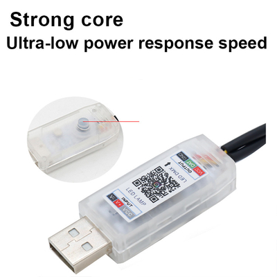 5V PVC-USB-LED-Streifenleuchten 110cm mit APP-Fernbedienung Mehrfachbeleuchtung für die Innenatmosphäre