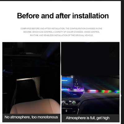 5V PVC-USB-LED-Streifenleuchten 110cm mit APP-Fernbedienung Mehrfachbeleuchtung für die Innenatmosphäre