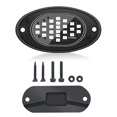 12V Wasserdichtes Fahrgestell Licht 2835 LED Einfarbiges Reinweiß 24 LED Felslicht Für Lkw Jeep ATV UTV Offroad Underglow