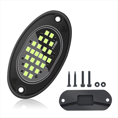12V Wasserdichtes Fahrgestell Licht 2835 LED Einfarbiges Reinweiß 24 LED Felslicht Für Lkw Jeep ATV UTV Offroad Underglow