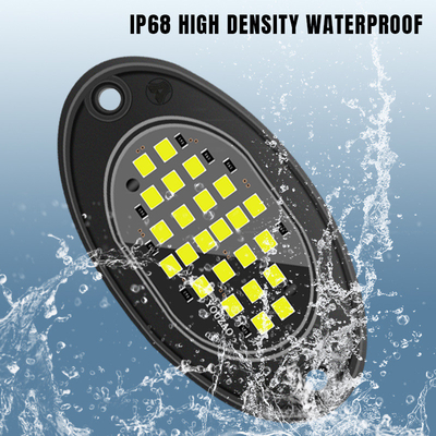 12V Wasserdichtes Fahrgestell Licht 2835 LED Einfarbiges Reinweiß 24 LED Felslicht Für Lkw Jeep ATV UTV Offroad Underglow