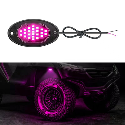 12V Wasserdichtes Fahrgestell Licht 2835 LED Einfarbiges Reinweiß 24 LED Felslicht Für Lkw Jeep ATV UTV Offroad Underglow