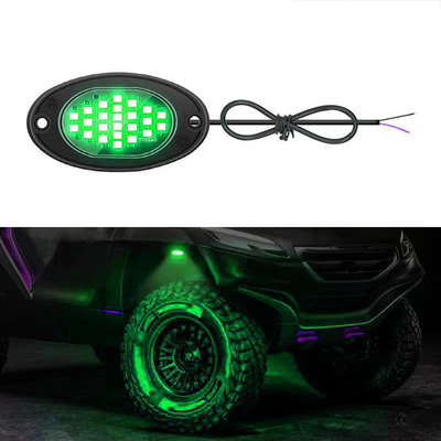 12V Wasserdichtes Fahrgestell Licht 2835 LED Einfarbiges Reinweiß 24 LED Felslicht Für Lkw Jeep ATV UTV Offroad Underglow